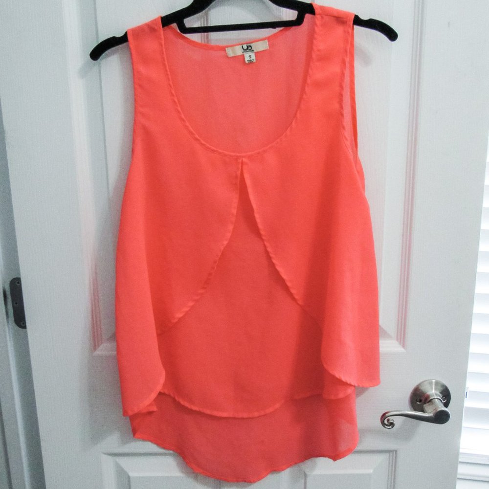 Ya Los Angeles Neon Sheer High Low Tank Top